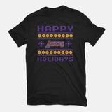 Happy Holidays-womens fitted tee-RivalTees