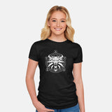 Wolf Medallion-womens fitted odad-tee-xMorfina